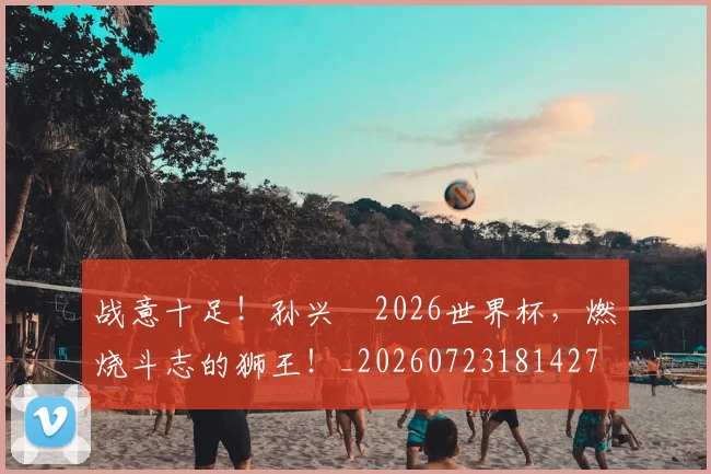 战意十足!孙兴慜2026世界杯,燃烧斗志的狮王!_20260723181427